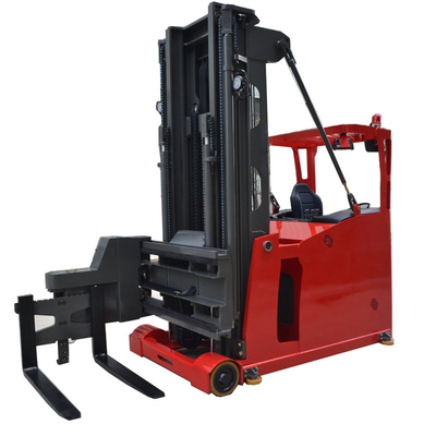 Seated type VNA Forklift 1.5T max lifting height 10m Trilateral Forklift 3-Way pallet stacker fo Narrow Aisle Warehouse