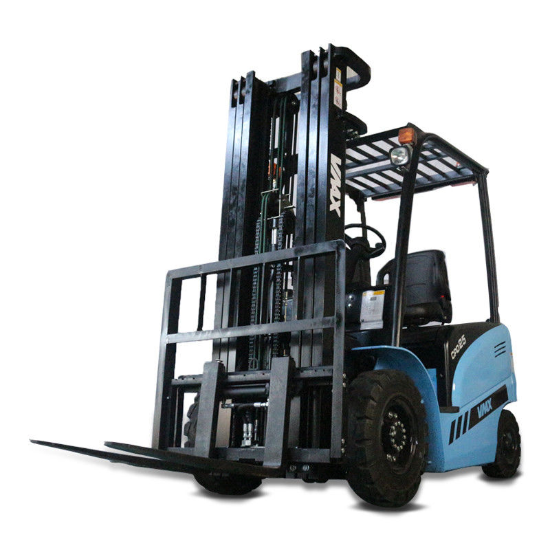 Safety Counterbalance Electric Warehouse Forklift With Pneumatic Tyre