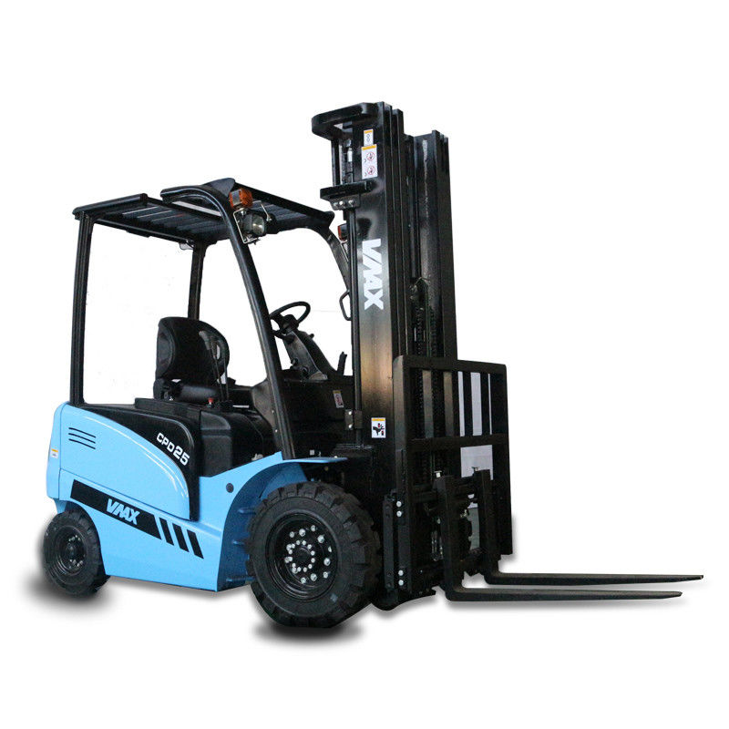 Safety Standing Electric Reach Forklift For Warehouse Work In Narrow Aisle