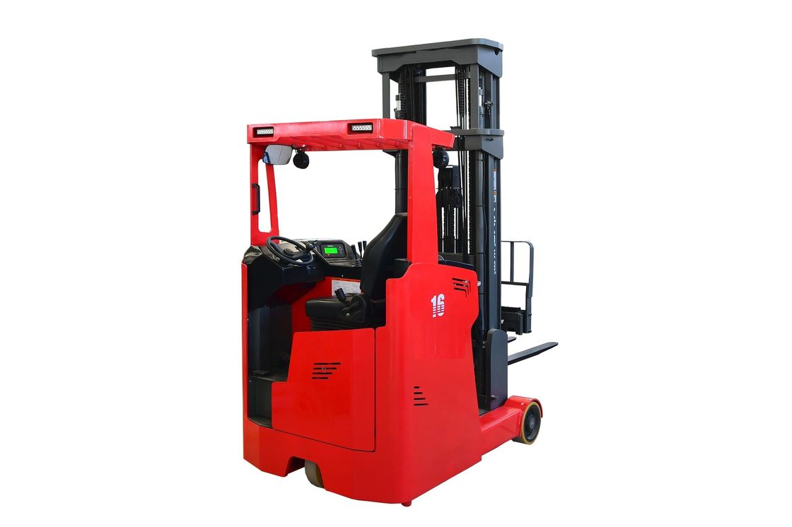 Four Wheel Braking Electric Reach Truck Loading Capacity From 1.6 To 2.5 Tons